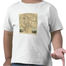 Hughes Military Map Of Richmond and Petersburgh T-shirts