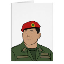Hugo Chavez - Hugo the Red Hat Cartoon style Cards