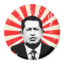 Hugo Chavez magnets by Politicaltshirts Hugo Chavez magnets