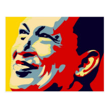 Hugo Chavez - Obama Hope style Post Cards