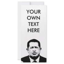 Hugo Chavez rack cards by Politicaltshirts Hugo Chavez rack cards