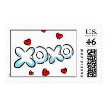 Hugs and Kisses 1 Postage Stamps