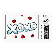 Hugs and Kisses 1 Postage Stamps