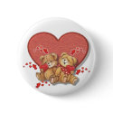 Hugs and Kisses Bears buttons