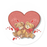 Hugs and Kisses Bears stickers