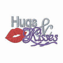 Hugs and Kisses embroidered shirts by ZazzleEmbroidery Hugs and Kisses embroidered shirts