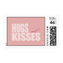 Hugs and Kisses Postage Stamp