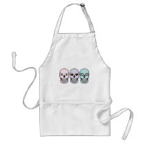 Hugs and Kisses Skulls aprons