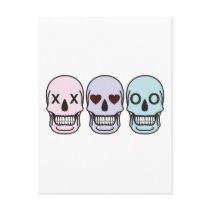 Hugs and Kisses Skulls postcards by proart Hugs and Kisses Skulls postcards