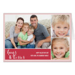 Hugs and Kisses Valentine's Day Photo Card cards