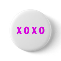 Hugs And Kisses XOXO Pink buttons