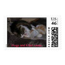 Hugs and kitten kisses. stamps