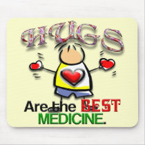 Hugs are the Best Medicine mousepads by MarkoMarko Hugs are the Best Medicine mousepads