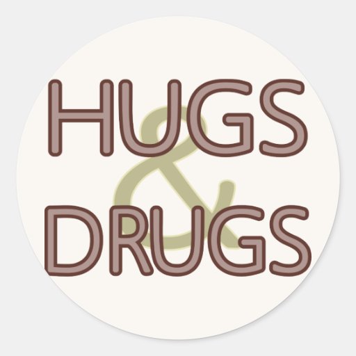 Hugs & Drugs Stickers