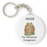 Hugs for Alzheimer Caregivers Keychain