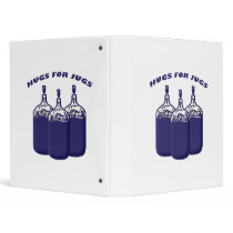 Hugs For Jugs 3 Ring Binders