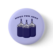 Hugs For Jugs Pinback Button