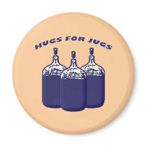Hugs For Jugs Fridge Magnet