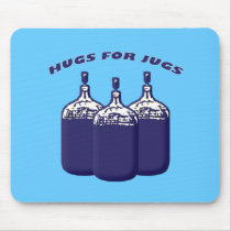 Hugs For Jugs Mouse Pads