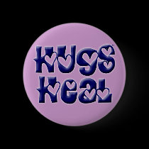 Hugs Heal Logo Blue buttons
