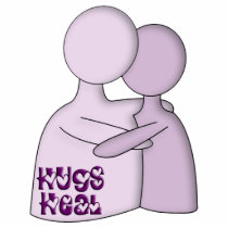 Hugs Heal Symbol Purple photo sculptures