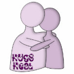 Hugs Heal Symbol Purple Photo Cutouts