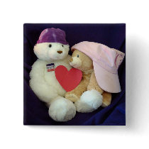 Hugs & Hearts Button