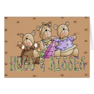 Hugs & Kisses card