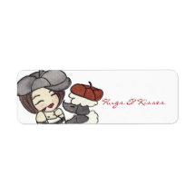 Hugs & Kisses Custom Return Address Labels