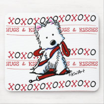Hugs & Kisses Westie Mousepad mousepads