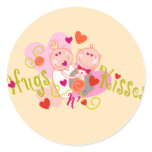 Hugs n' Kisses Valentine stickers