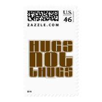Hugs Not Thugs postage by klclewis Hugs Not Thugs postage