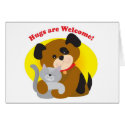 Hugs Welcome cards by mariabellimages Hugs Welcome cards