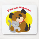 Hugs Welcome mousepads by mariabellimages Hugs Welcome mousepads