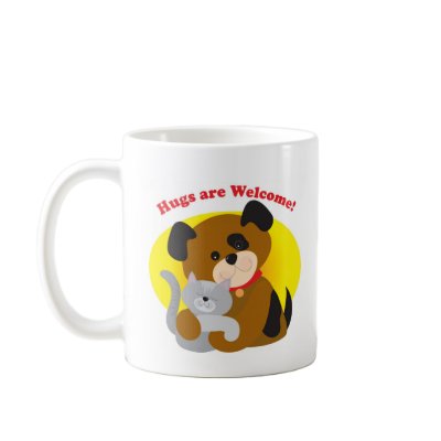 Hugs Welcome Mugs by mariabellimages