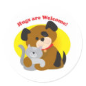 Hugs Welcome stickers by mariabellimages Hugs Welcome stickers