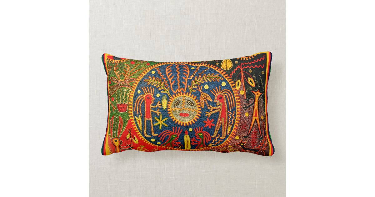 Huicol Fertility Throw Pillow 