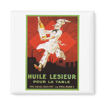 Huile Lesieur Vintage Ad magnets by vintagegiftmall Huile Lesieur Vintage Ad magnets