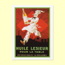 Huile Lesieur Vintage Ad postcards