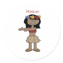 Hukilau Girl 1 stickers