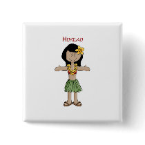 Hukilau Girl 2 buttons
