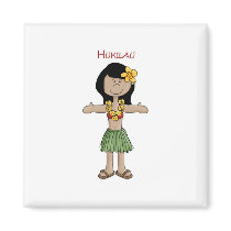 Hukilau Girl 2 magnets