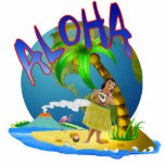 Hula Aloha Photo Cutout