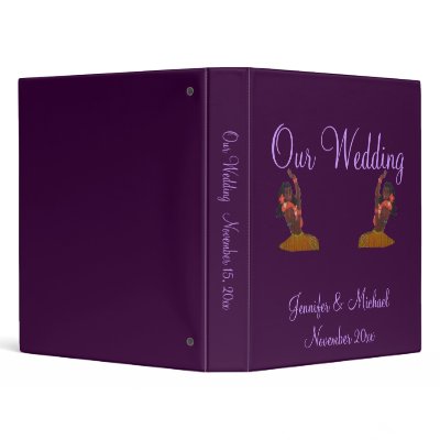 Hula Aloha Tropical Wedding Album 3 Ring Binders