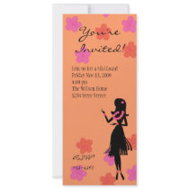 Hula Blooms invitations
