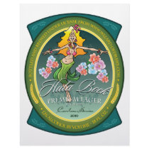 Hula Bock Label Customized Letterhead