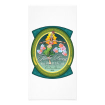 Hula Bock Label Photo Card Template