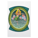 Hula Bock Label Stationery Design