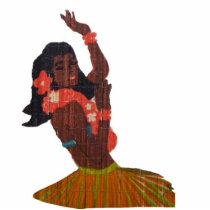Hula Dancer Aloha Photo Sculpture