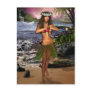 Hula Dancer Postcard